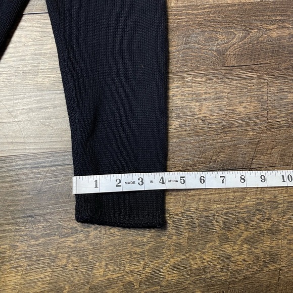 Quacker Factory Black Snowman Sequined Long Sleeve Sweater Womens Size Medium - Picture 10 of 11